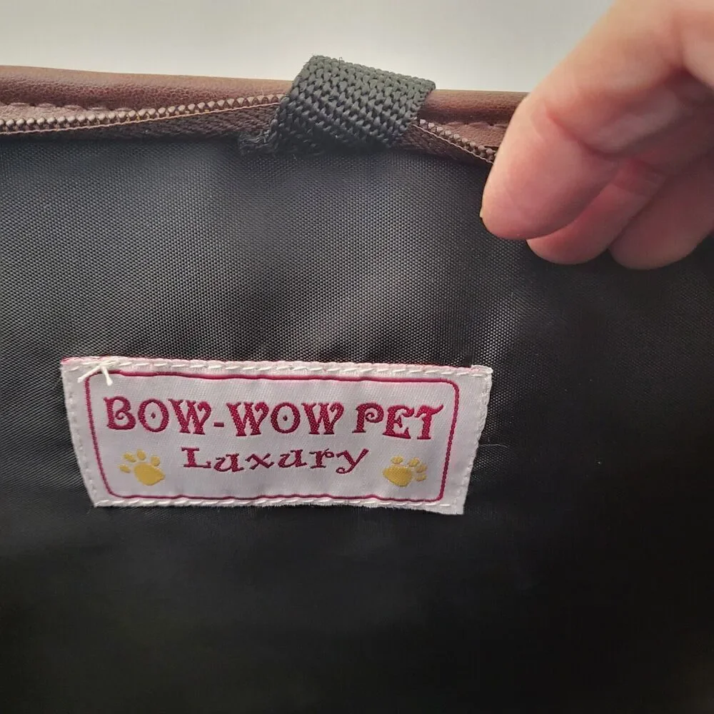 Bow-Wow Pet Carrier Large 15” x 12” x 8” Pets Up to 22lbs Blue Corduroy Unused